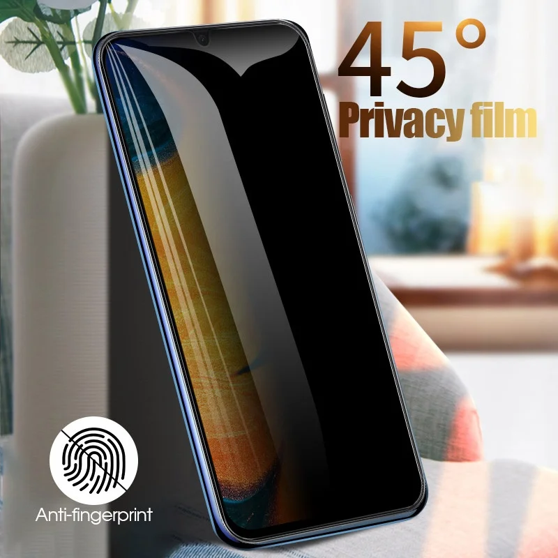 Anti Spy Privacy Glass Case - Anti-spion case voor samsung a70s cover