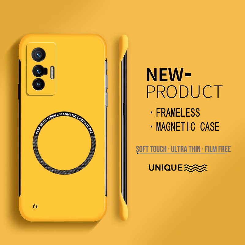 Ultra Thin Frameless Phone Cover - Ultradunne harde pc magnetische frameloze telefoonhoes