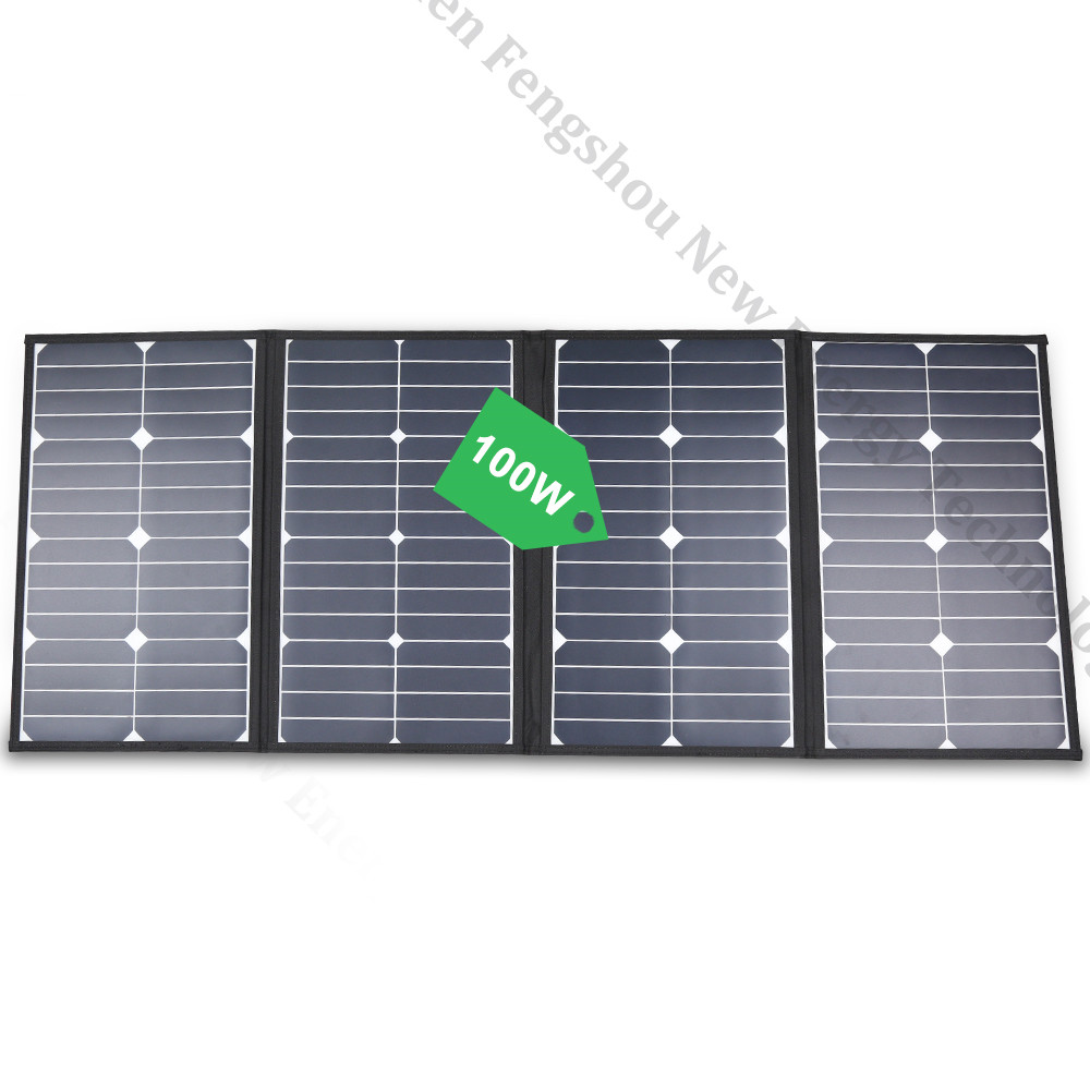 Chargers - Draagbare 100 Watt opvouwbare zonnepaneeloplader voor