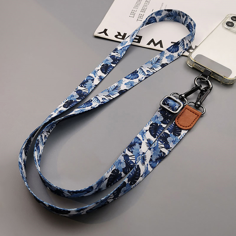 Crossbody Lanyard Neck Strap Case - Tropisch patroon Crossbody mobiele telefoon lanyard
