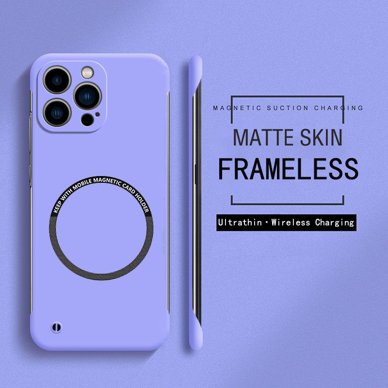 Matte Hard Pc Back Case - Frameloze Magnetische Voor Magsafe Ultra Slim