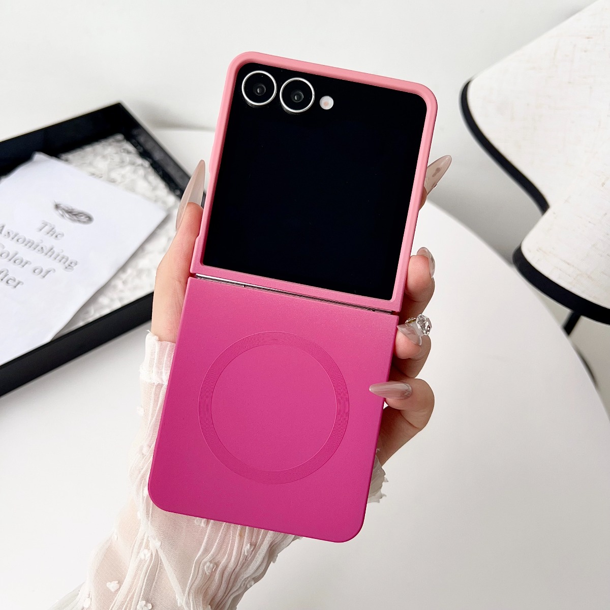 Liquid Silicone Magnetic Phone Case - Gradient Liquid Silicone Zachte Magnetische Telefoonhoes