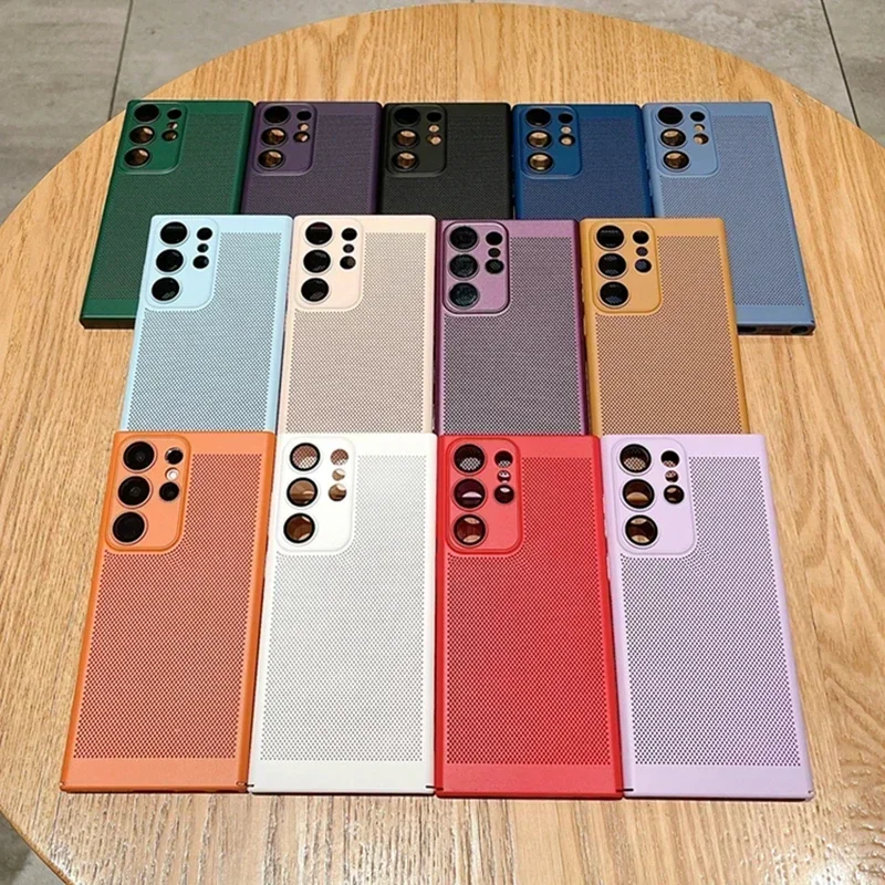 Heat Dissipation Mesh Breathable Case - Mesh warmteafvoerende ademende pc-hoes voor Samsung