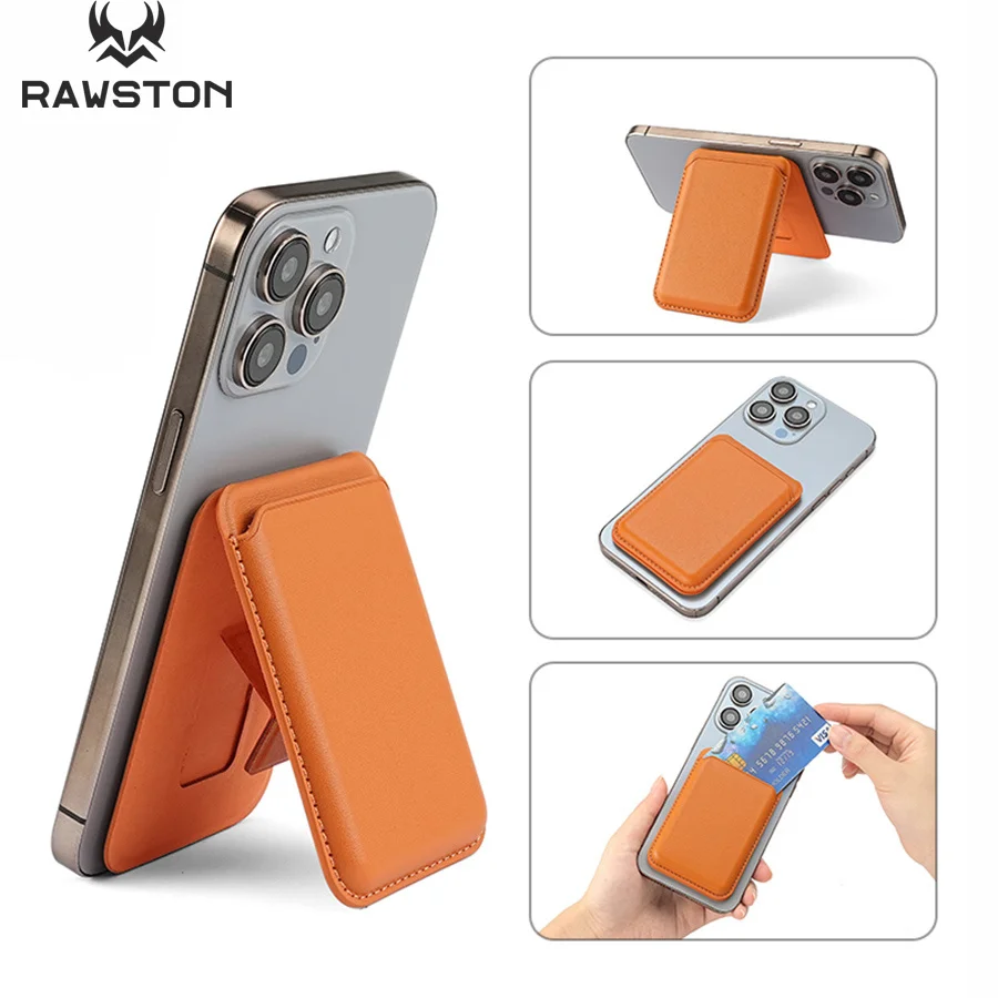 Leather Wallet Card Holder Phone Cover - Kickstand Magnetische Lederen Portemonnee Case voor