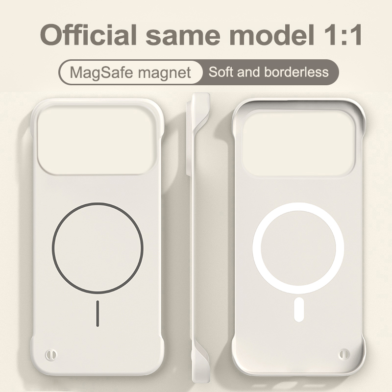 Ultra Thin Frameless Phone Cover - Ultradun zacht gevoel mat magnetisch frameloos
