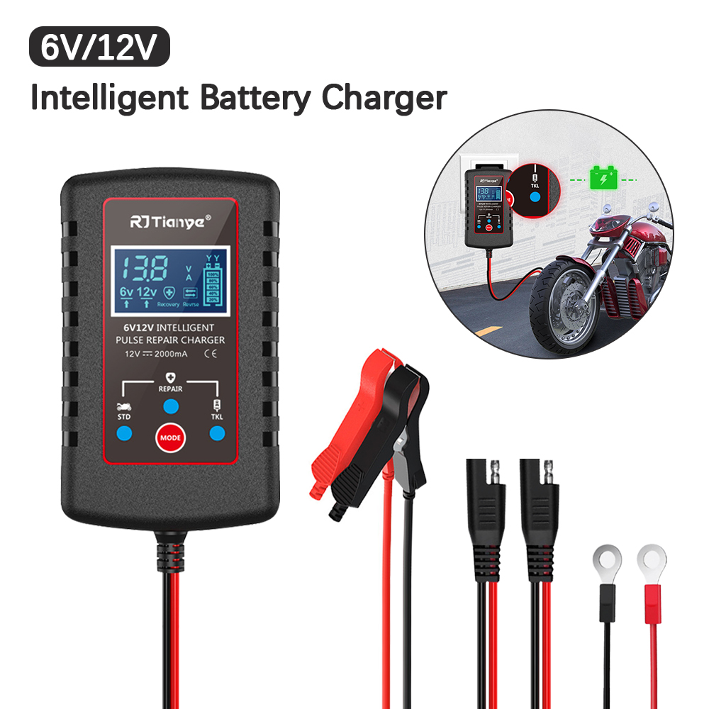Chargers - Slimme batterijlader voor motorfiets grasmaaier Auto