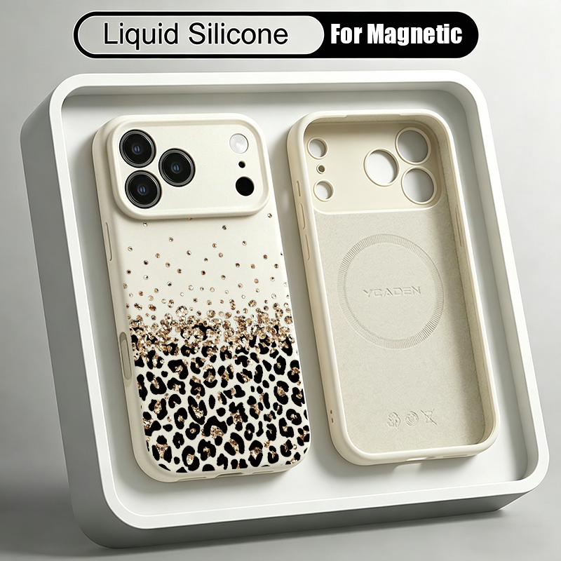 Liquid Silicone Magnetic Phone Case - Zachte vloeibare siliconen magnetische hoes voor