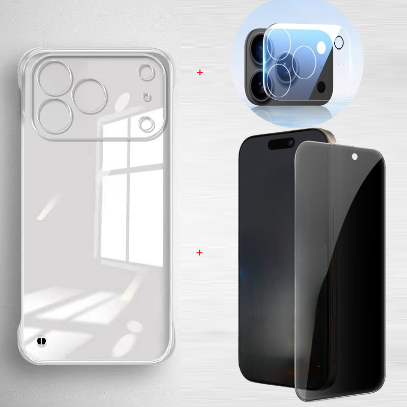 Anti Spy Privacy Glass Case - Privacy screen protectors voor iPhone 17