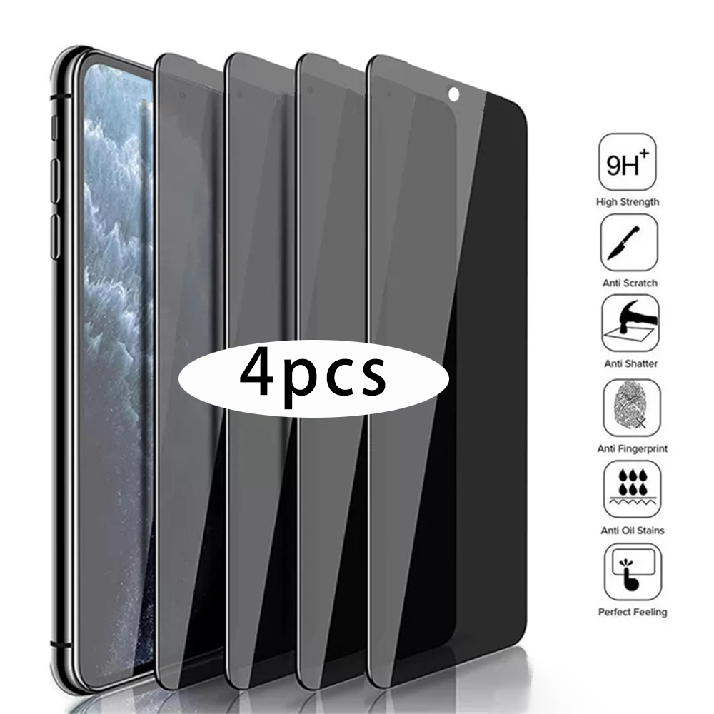 Anti Peek Privacy Tempered Glass - 4 Pcs Anti Gluren Gehard Glas