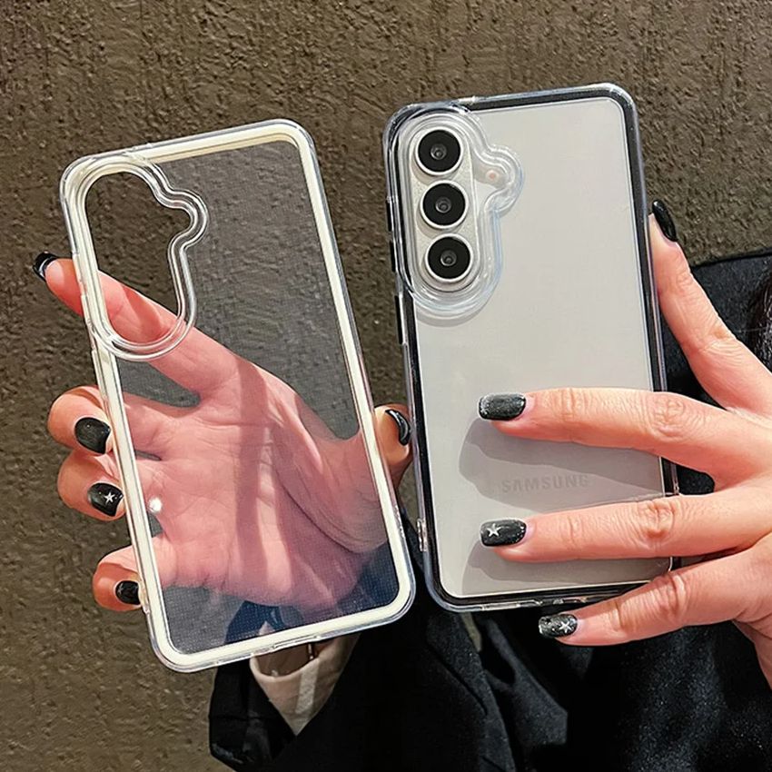 Clear Shockproof Bumper Case - Luxe Candy Kleur Frame Transparante Achterkant