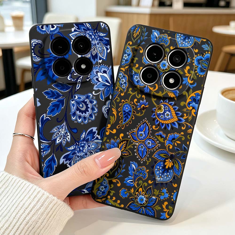 Vintage Floral Pattern Soft Case - Vintage design bloemenpatroon telefoonhoesje voor Xiaomi
