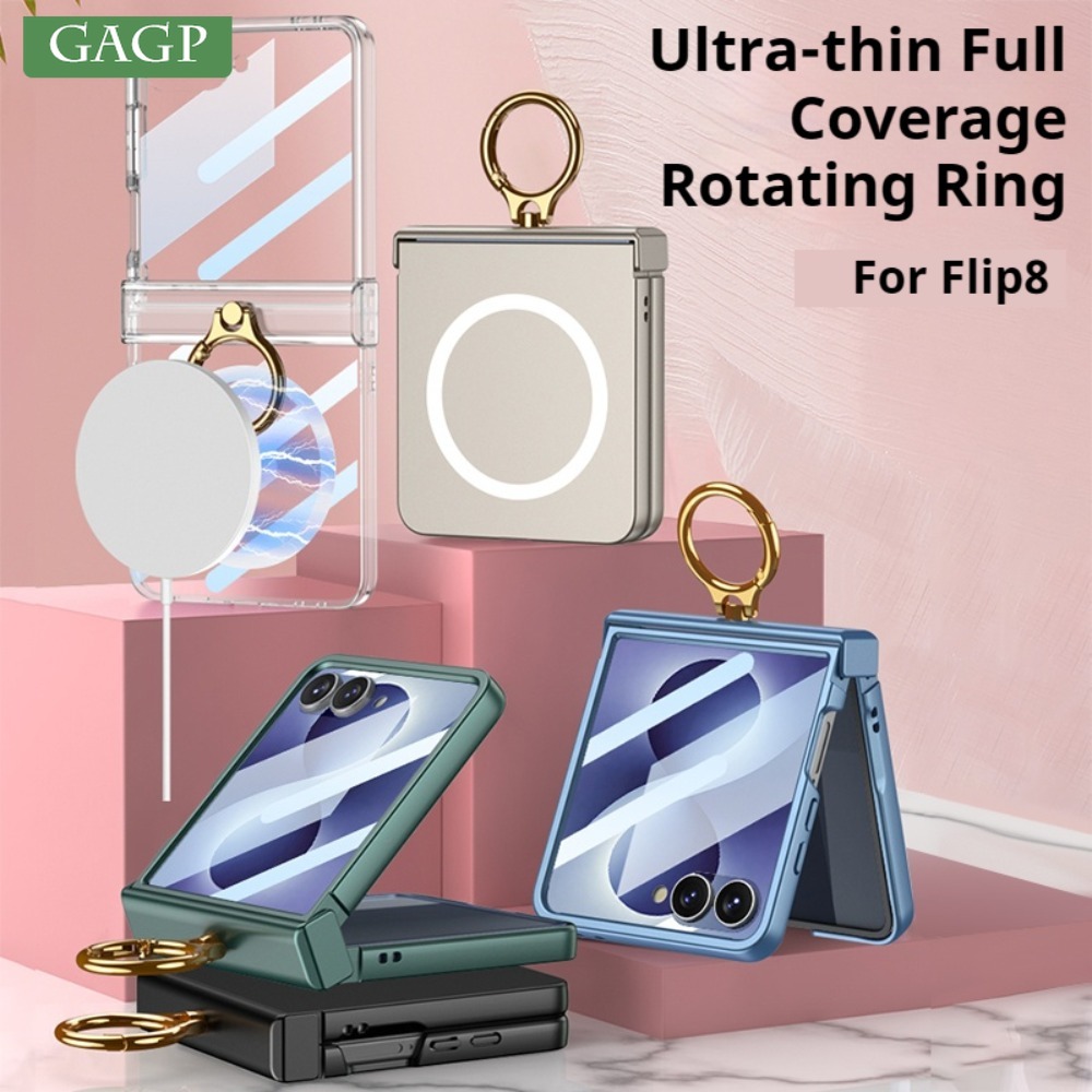 Screen Protectors - Luxe metalen draairinghouder voor Magsafe-hoesje voor