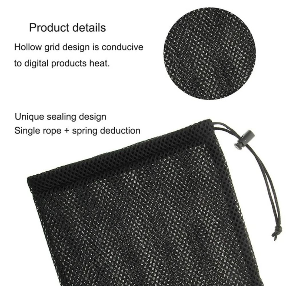 Earphones - Draagbare multifunctionele opbergtas met trekkoord Mesh