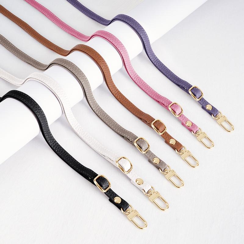 Crossbody Lanyard Neck Strap Case - Universele lederen crossbody mobiele telefoon lanyard