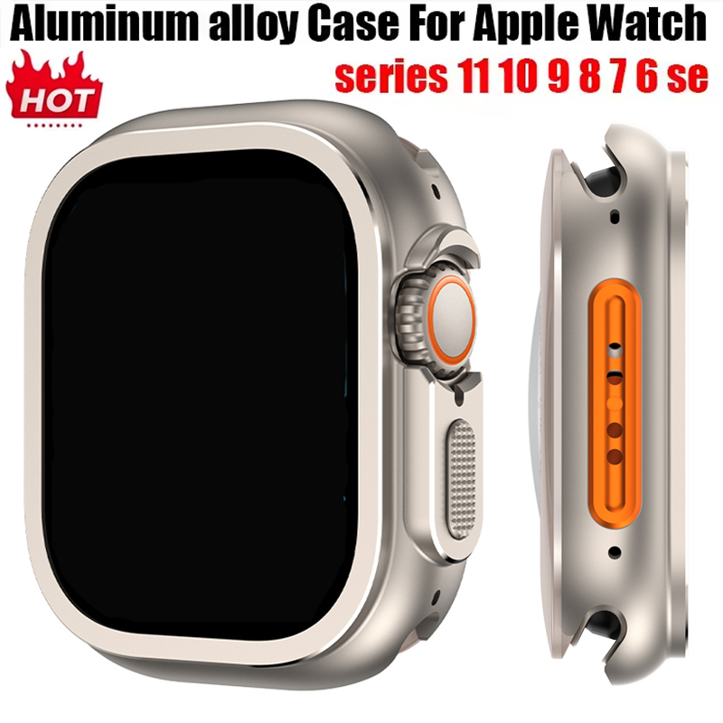 Metal Bumper Aluminum Frame Case - Aluminium behuizing voor Apple Watch Ultra
