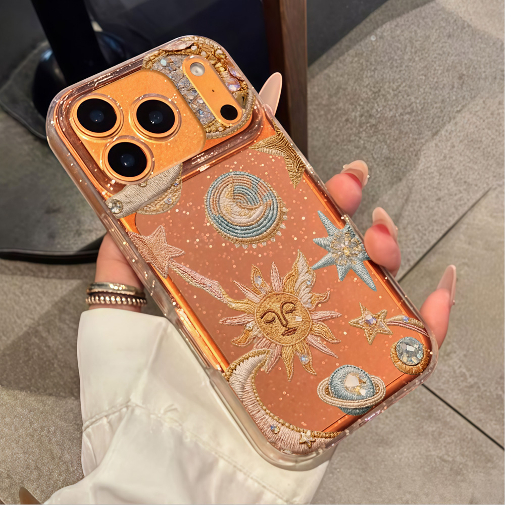 Creatieve Sterren Maan Glitter - Clear Shockproof Bumper Case recensie en prijs