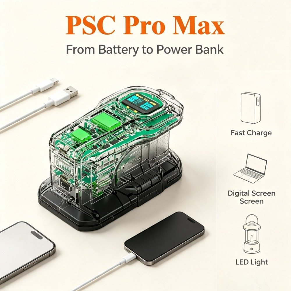 PSC Pro Max Ryobi 18V ONE+ bat - Power Banks recensie en prijs