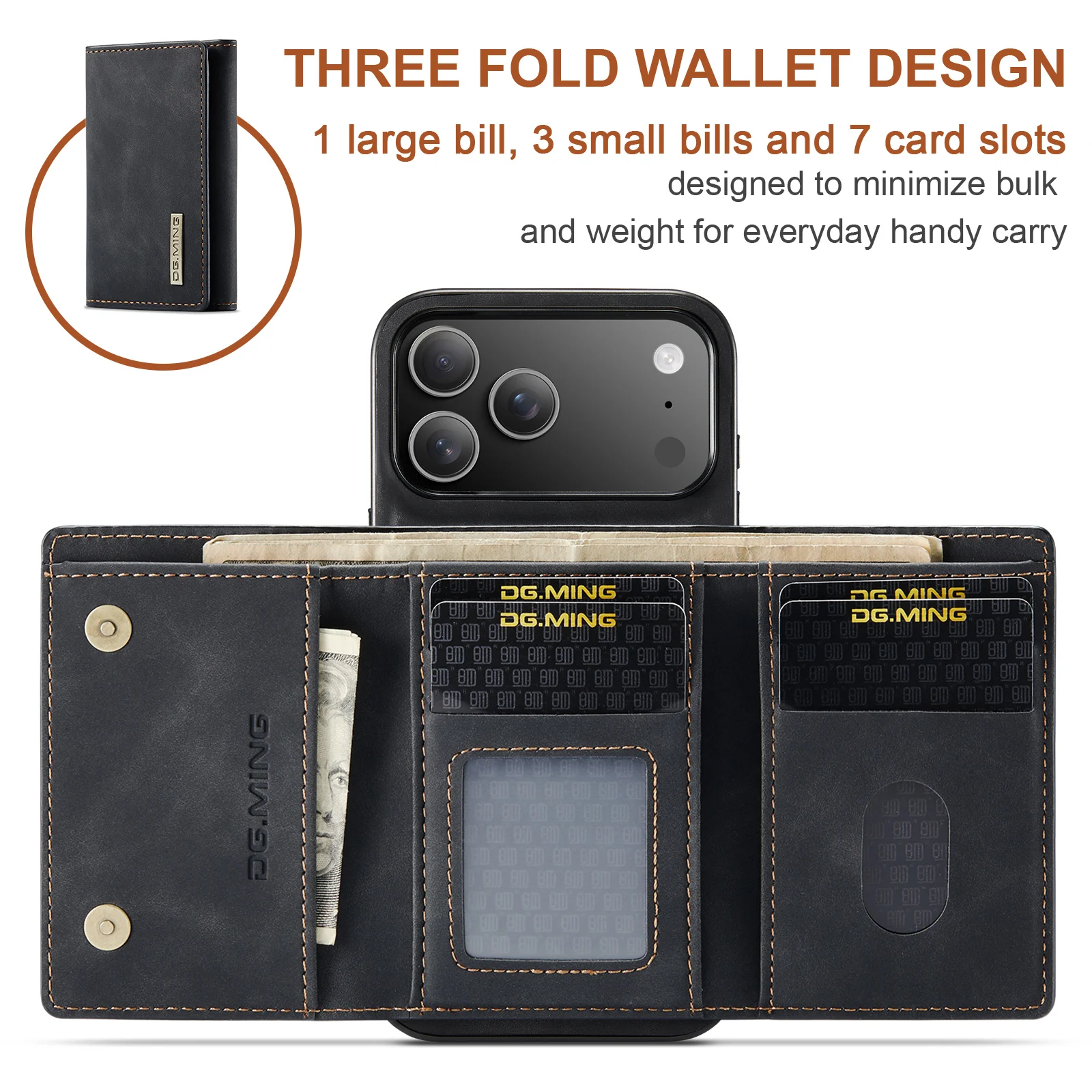 Voor Nieuwe IPhone 17 Pro Max  - Leather Wallet Card Holder Phone Cover recensie en prijs