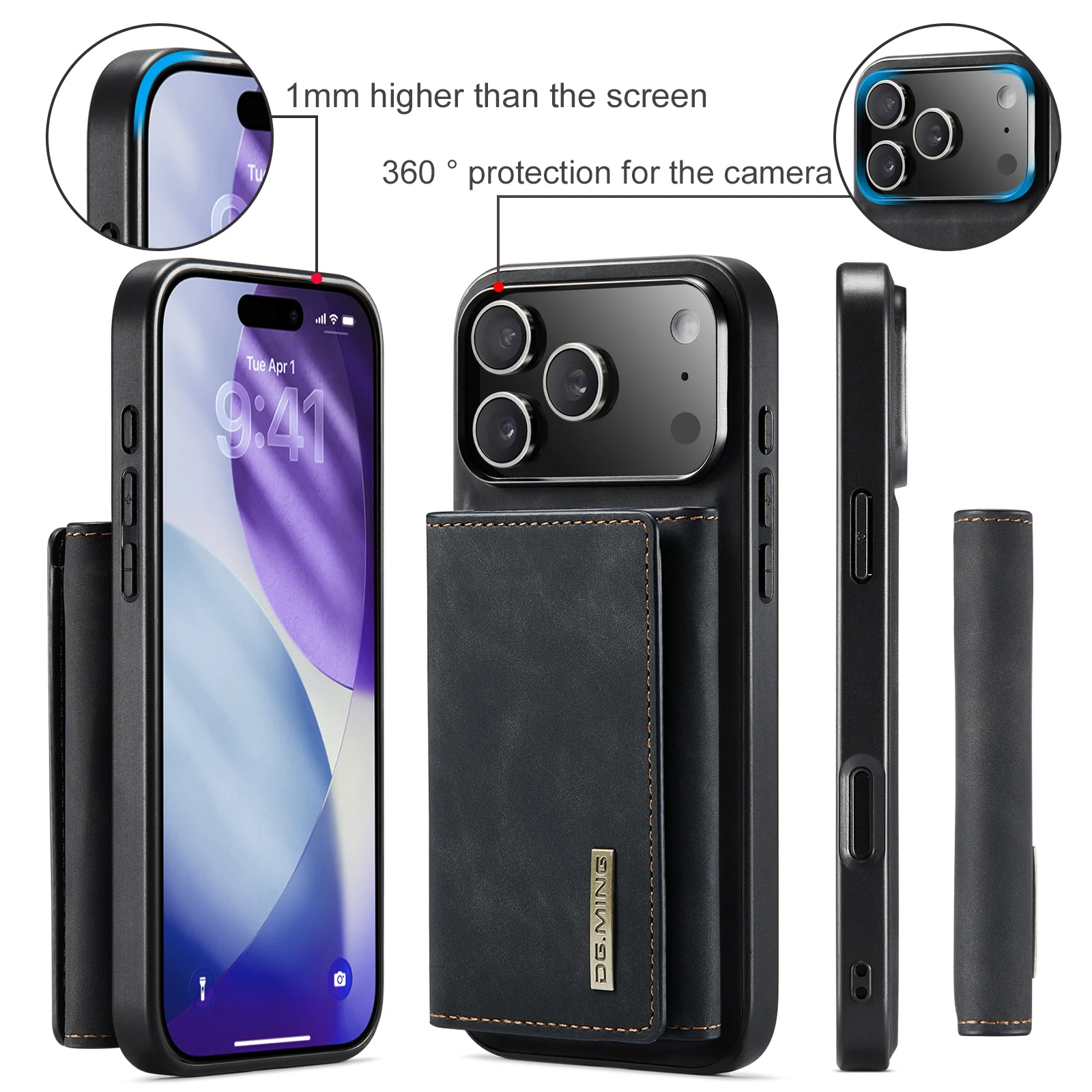 Voor Nieuwe IPhone 17 Pro Max  - Leather Wallet Card Holder Phone Cover recensie en prijs