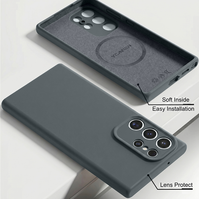 Zachte vloeibare siliconen hoe - Liquid Silicone Magnetic Phone Case recensie en prijs