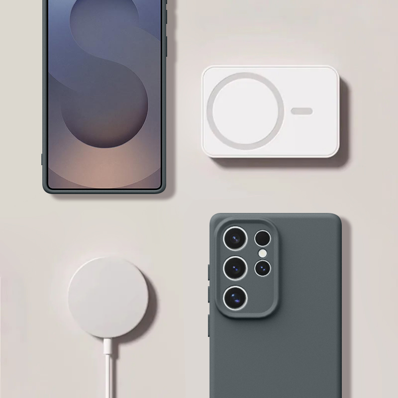 Zachte vloeibare siliconen hoe - Liquid Silicone Magnetic Phone Case recensie en prijs