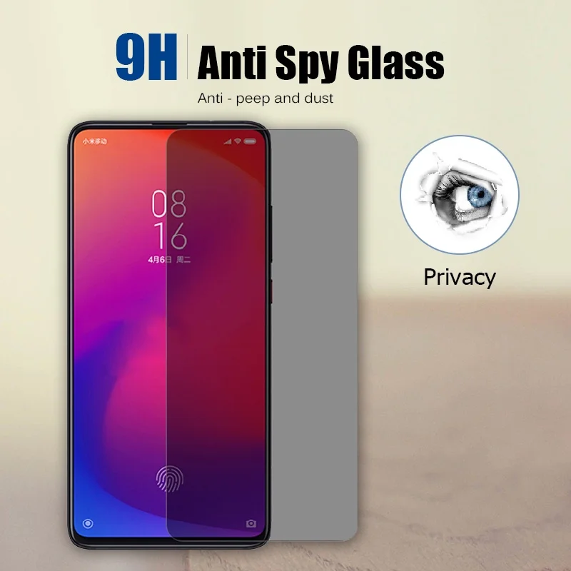 Anti-spion case voor realme 8  - Anti Spy Privacy Glass Case recensie en prijs