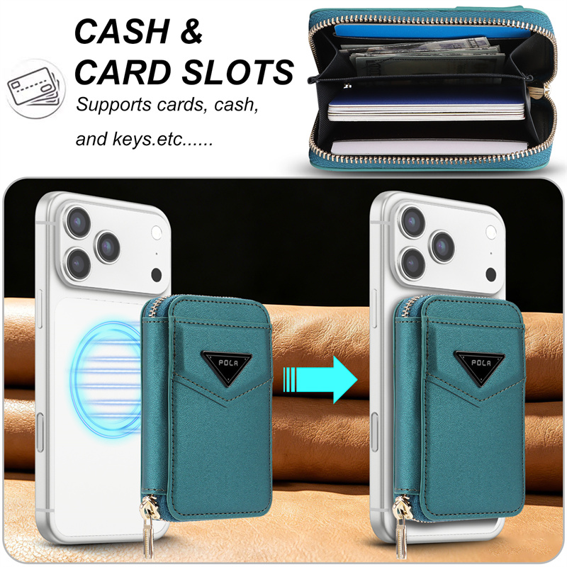 Ritsportemonnee kaarthouder ho - Leather Wallet Card Holder Phone Cover recensie en prijs