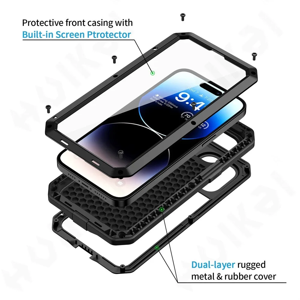 hoesje voor iPhone 16e 15 14 1 - Heavy Duty 360 Full Body Protective Case recensie en prijs