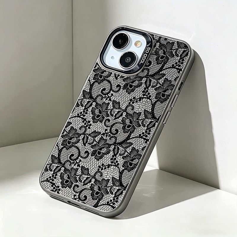 Vintage Zwarte Kant Bloemige R - Vintage Floral Pattern Soft Case recensie en prijs