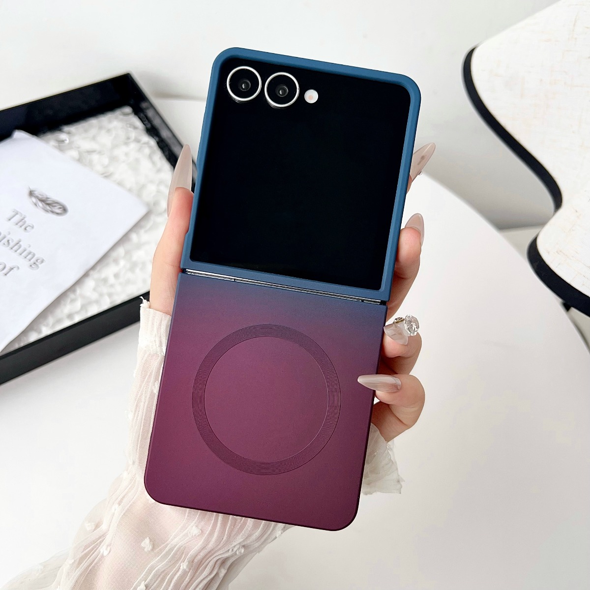 Gradient Liquid Silicone Zacht - Liquid Silicone Magnetic Phone Case recensie en prijs