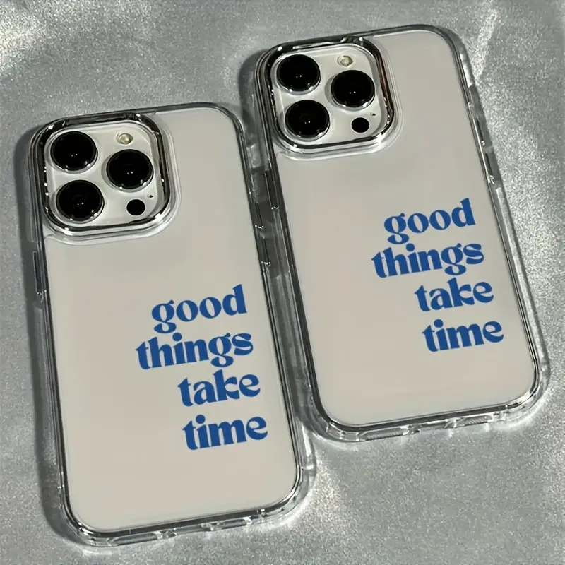 Good Things Take Time Lens Fra - Clear Shockproof Bumper Case recensie en prijs