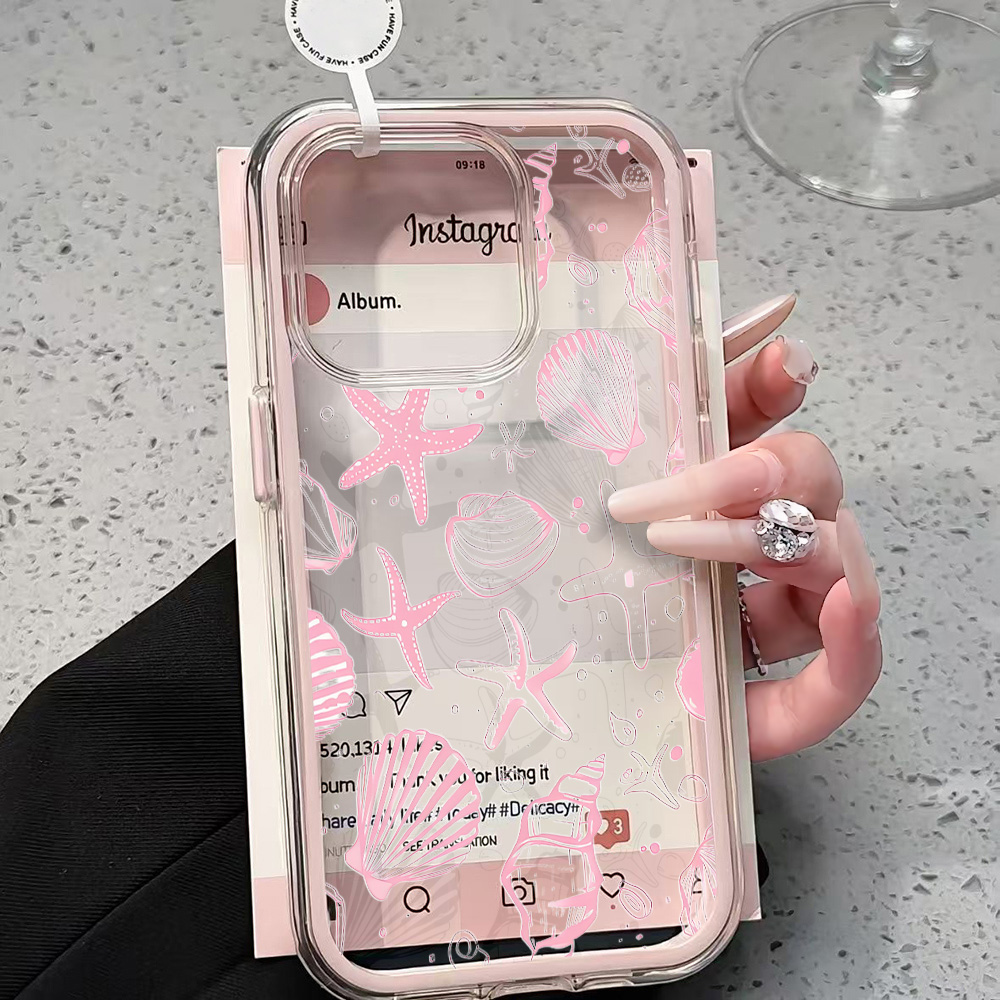 Zomer Roze Schelp Transparante - Clear Shockproof Bumper Case recensie en prijs