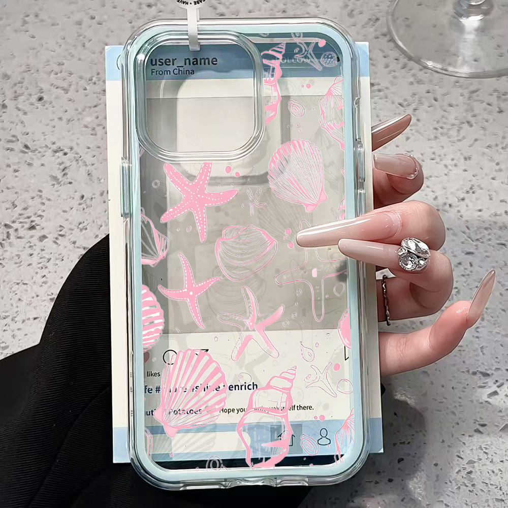 Zomer Roze Schelp Transparante - Clear Shockproof Bumper Case recensie en prijs