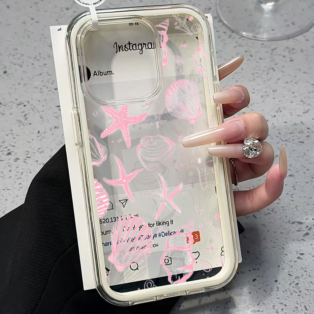 Zomer Roze Schelp Transparante - Clear Shockproof Bumper Case recensie en prijs