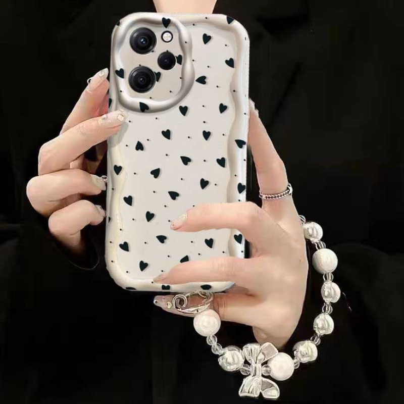 Case voor RENO 15 15F 14 PRO 1 - Cute Cartoon Wrist Strap Silicone Case recensie en prijs