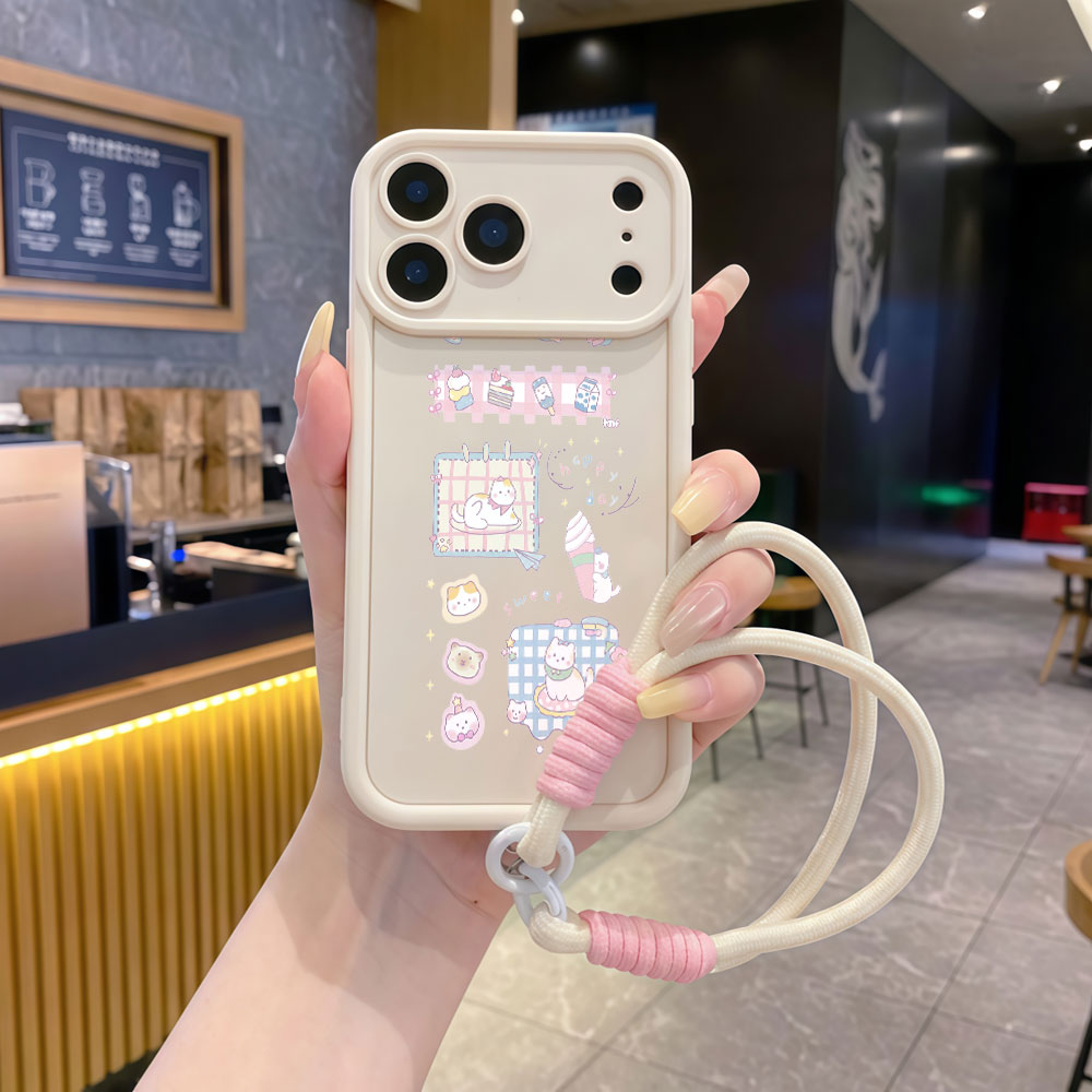 Telefoonhoesjes met polsbandje - Cute Cartoon Wrist Strap Silicone Case recensie en prijs