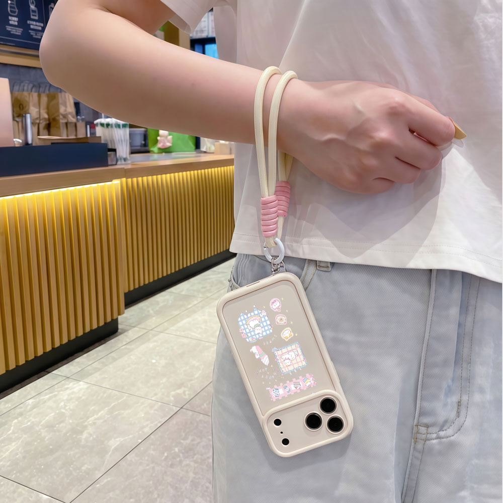 Telefoonhoesjes met polsbandje - Cute Cartoon Wrist Strap Silicone Case recensie en prijs