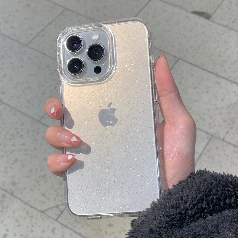 Transparant Eenvoudig Glitter  - Clear Shockproof Bumper Case recensie en prijs