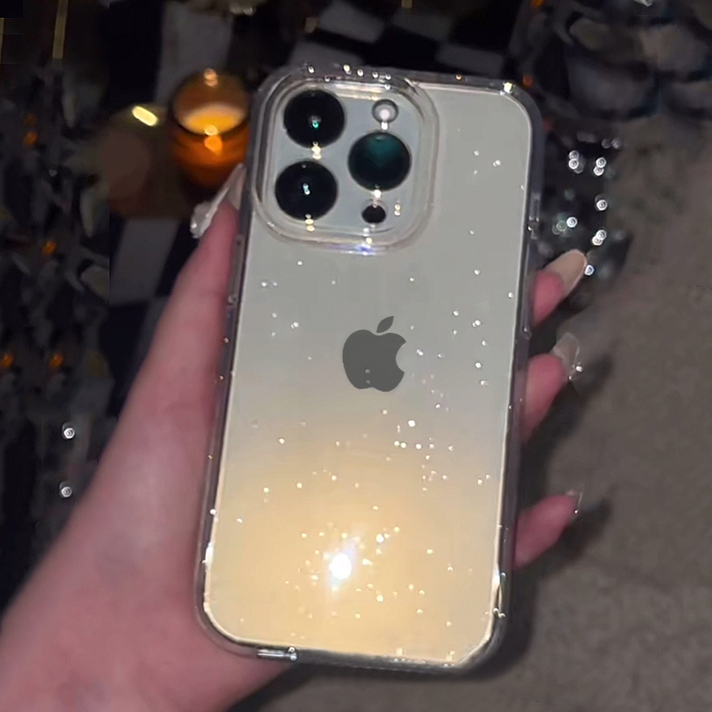 Transparant Eenvoudig Glitter  - Clear Shockproof Bumper Case recensie en prijs