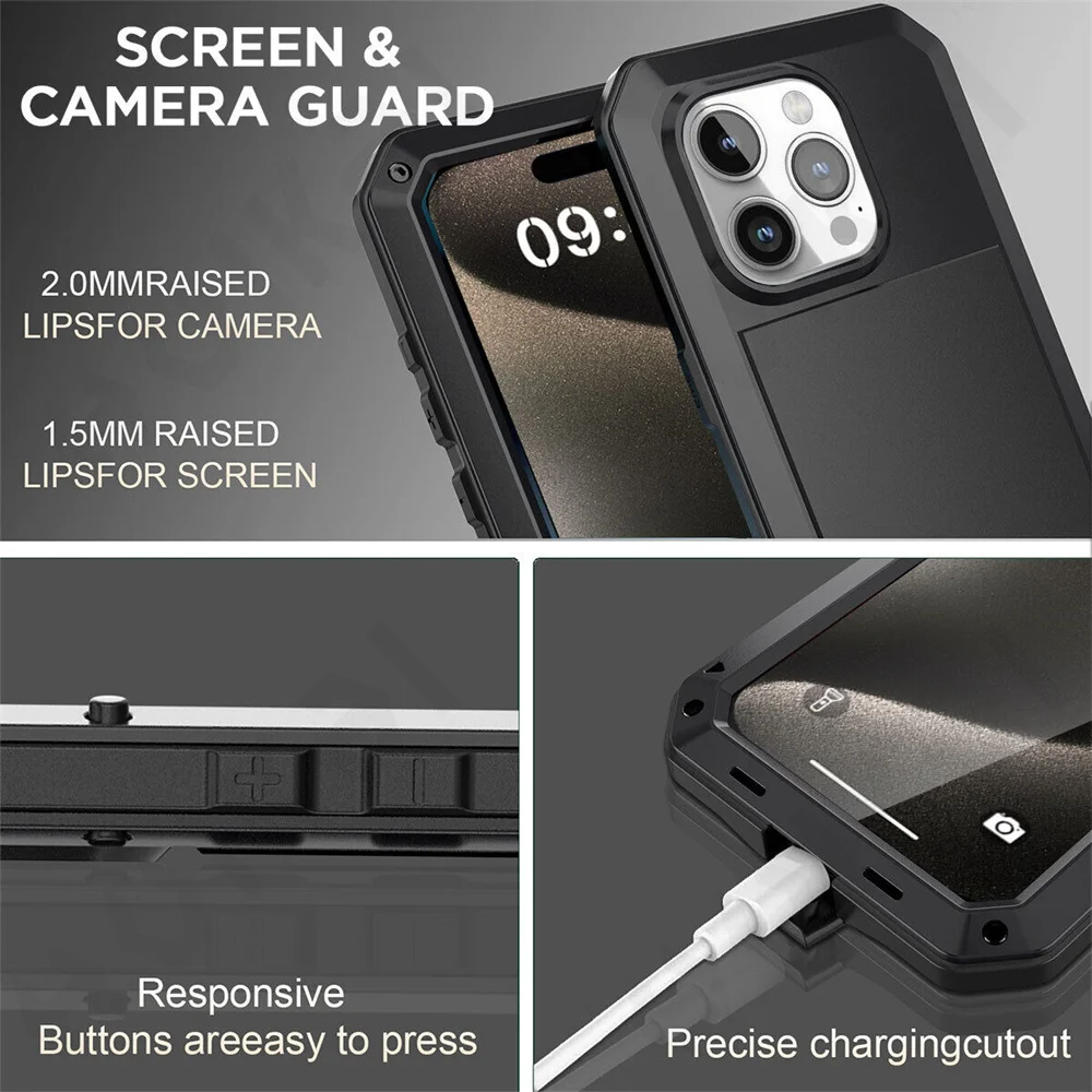 hoesje voor iPhone 17 16 15 14 - Heavy Duty 360 Full Body Protective Case recensie en prijs