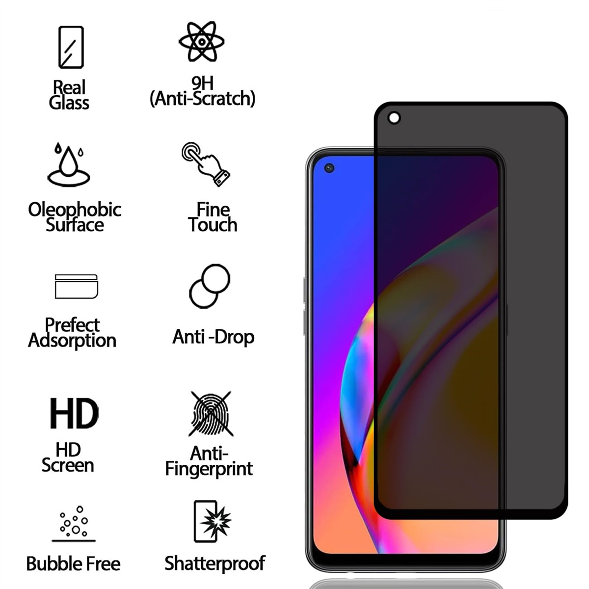 Anti Spy Screen Protector Voor - Anti Spy Privacy Glass Case recensie en prijs