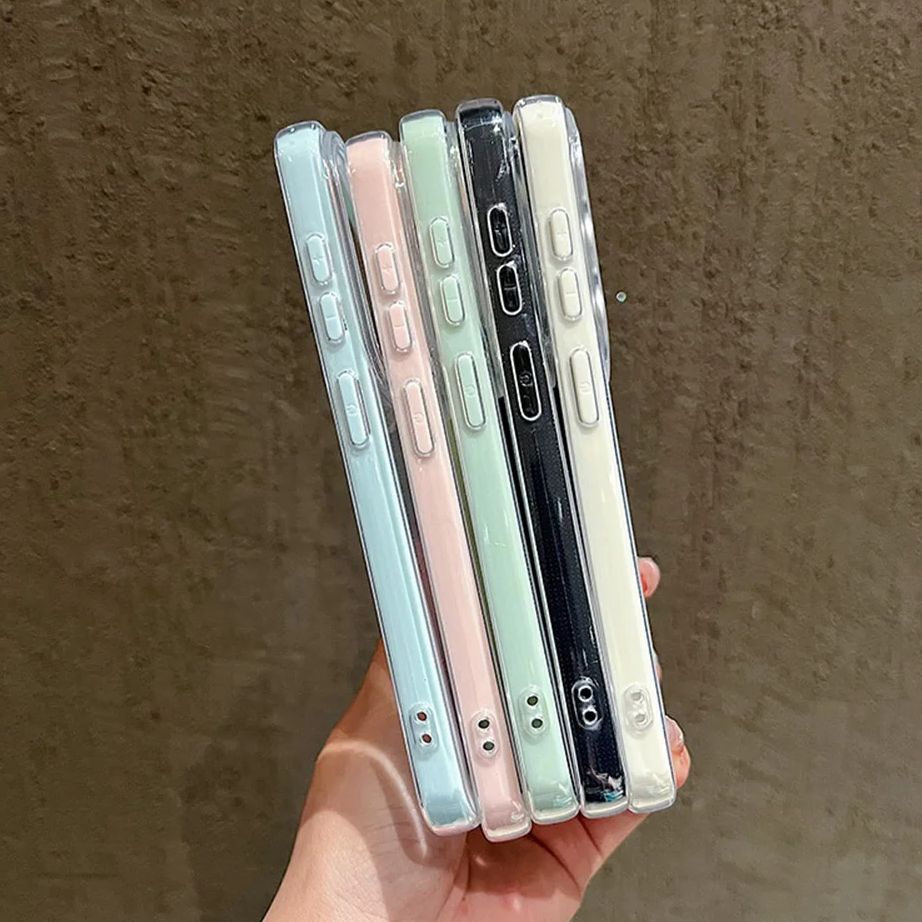 Luxe Candy Kleur Frame Transpa - Clear Shockproof Bumper Case recensie en prijs