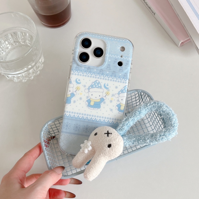 Schattig winter polkadot mutsj - Cute Cartoon Wrist Strap Silicone Case recensie en prijs