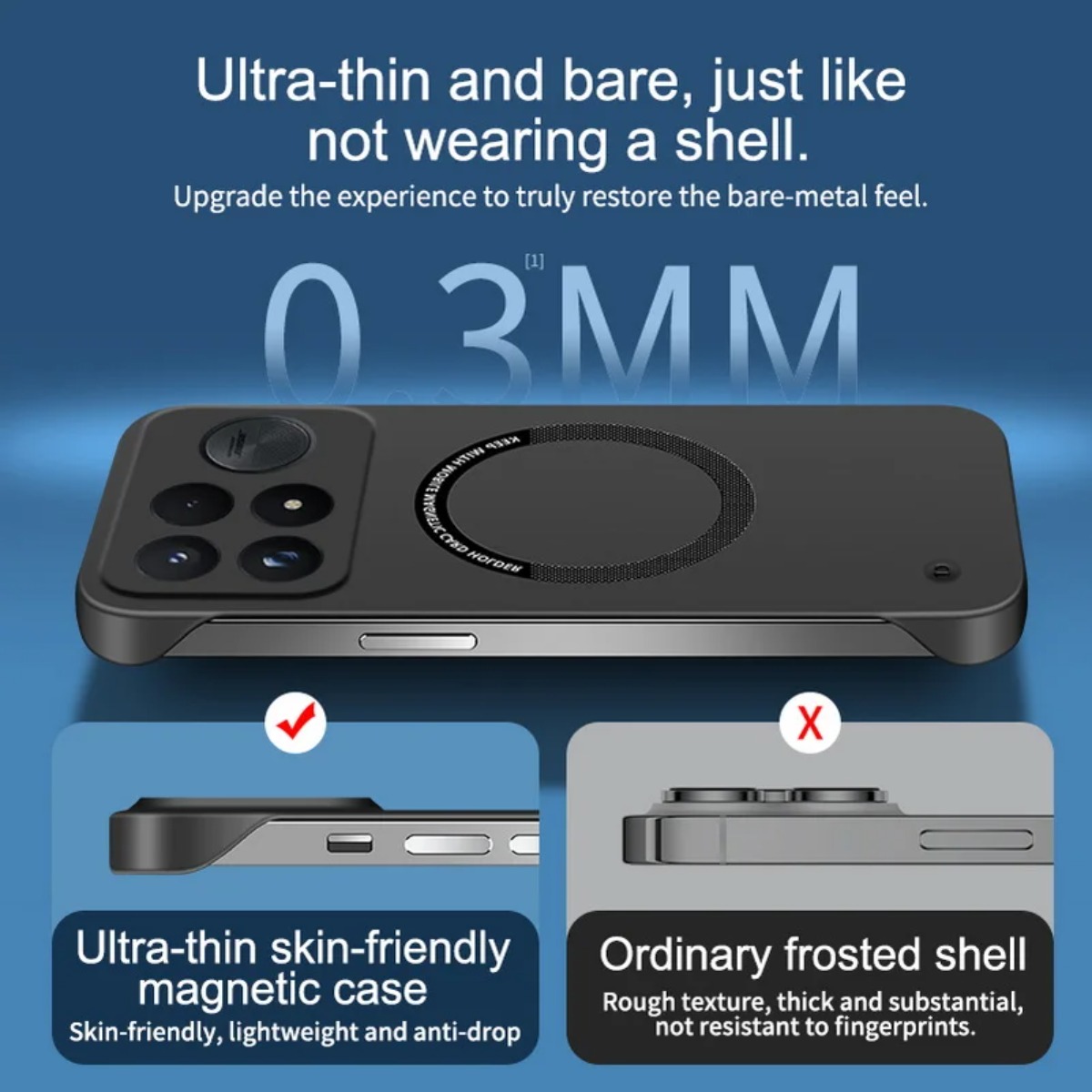 Ultradunne, randloze hoes voor - Ultra Thin Frameless Phone Cover recensie en prijs