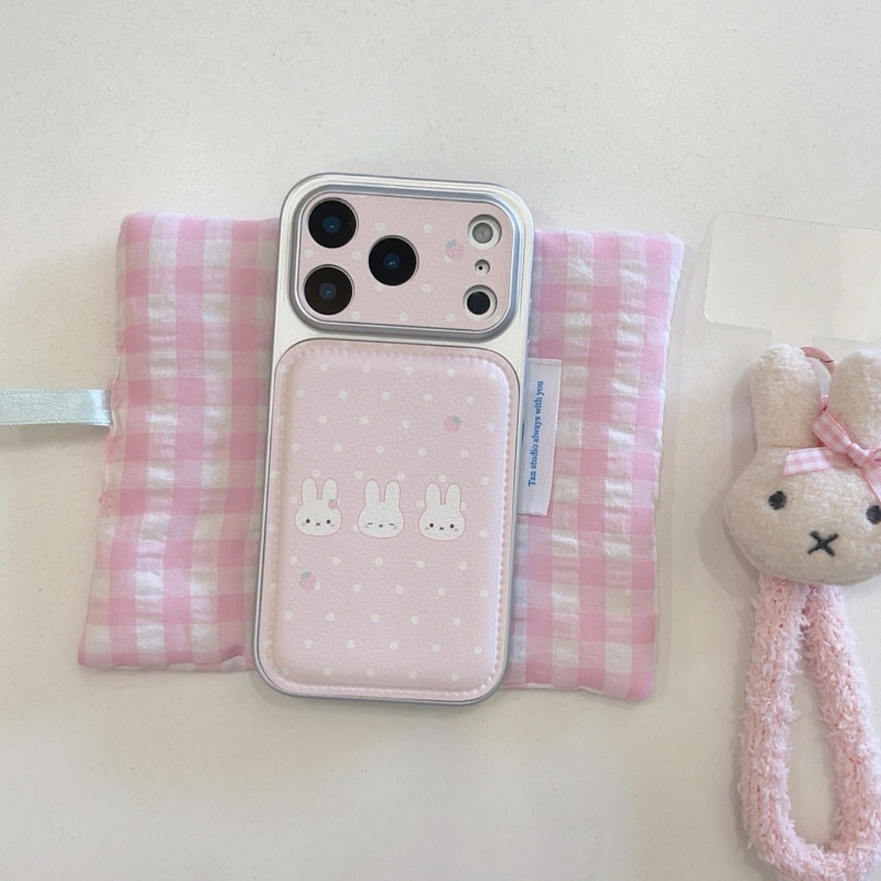 Schattig aardbei Cartoon Miffy - Cute Cartoon Wrist Strap Silicone Case recensie en prijs